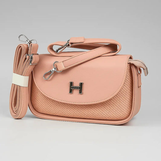 Luxury Crossbody Bag with H Logo - Premium Shoulder Handbag