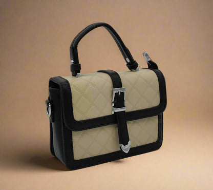 Premium Quilted Leather Handbag - Designer Crossbody Bag with Adjustable Strap