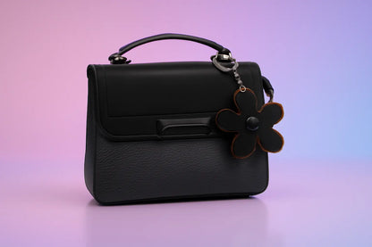 Premium Synthetic Leather Handbag with Crossbody Strap - Designer Satchel Bag