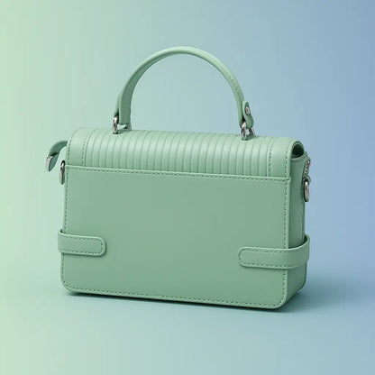 Designer Satchel Bag - quilted Handbag with Crossbody Strap