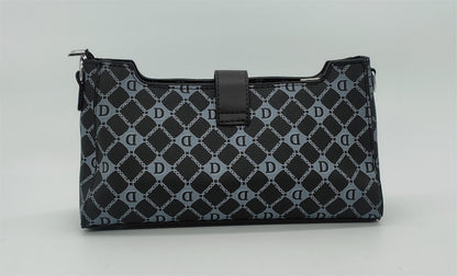 Designer Monogram Crossbody Bag -  Leather Shoulder Bag with Adjustable Strap