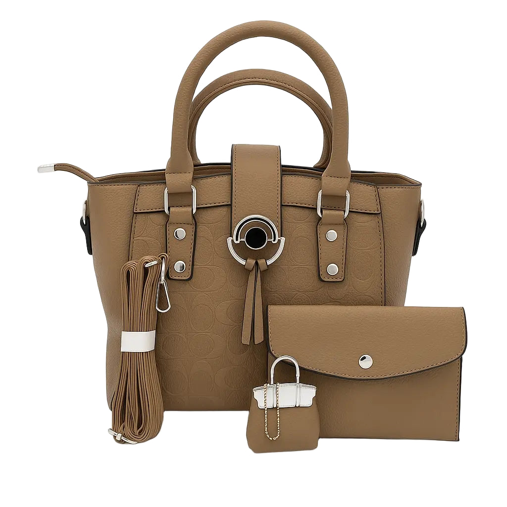 Premium 2-Piece Ladies Handbag Set – Tote, Sling, and Mini Pouch | Buy Online India