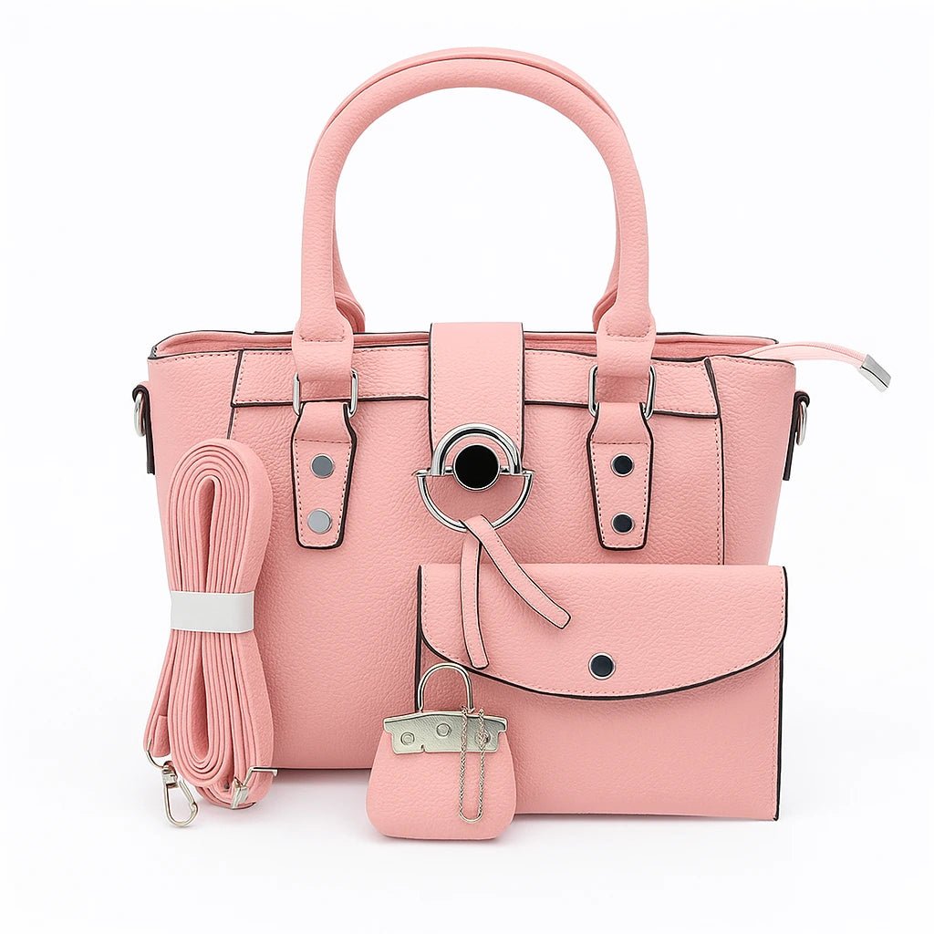 Elegant  Women's Handbag Set - Tote Bag, sunglasses purse & Coin Purse