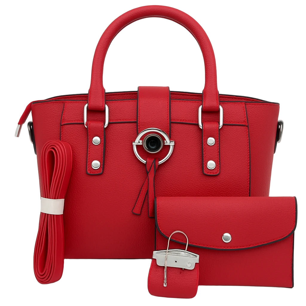 Elegant  Women's Handbag Set - Tote Bag, sunglasses purse & Coin Purse
