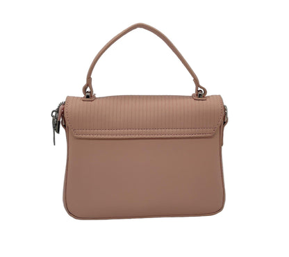 Elegant  Quilted Leather Handbag with Oval Clasp - Premium Designer Satchel