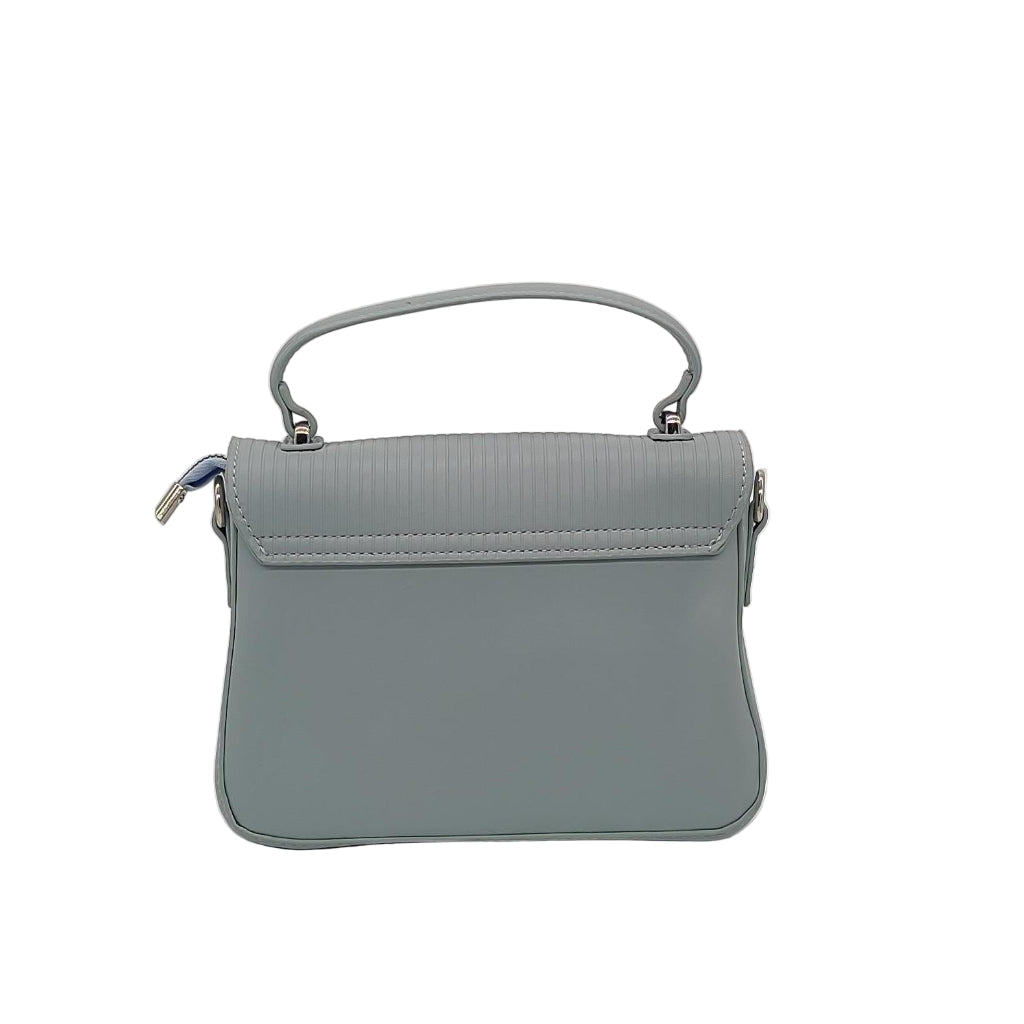 Elegant  Quilted Leather Handbag with Oval Clasp - Premium Designer Satchel