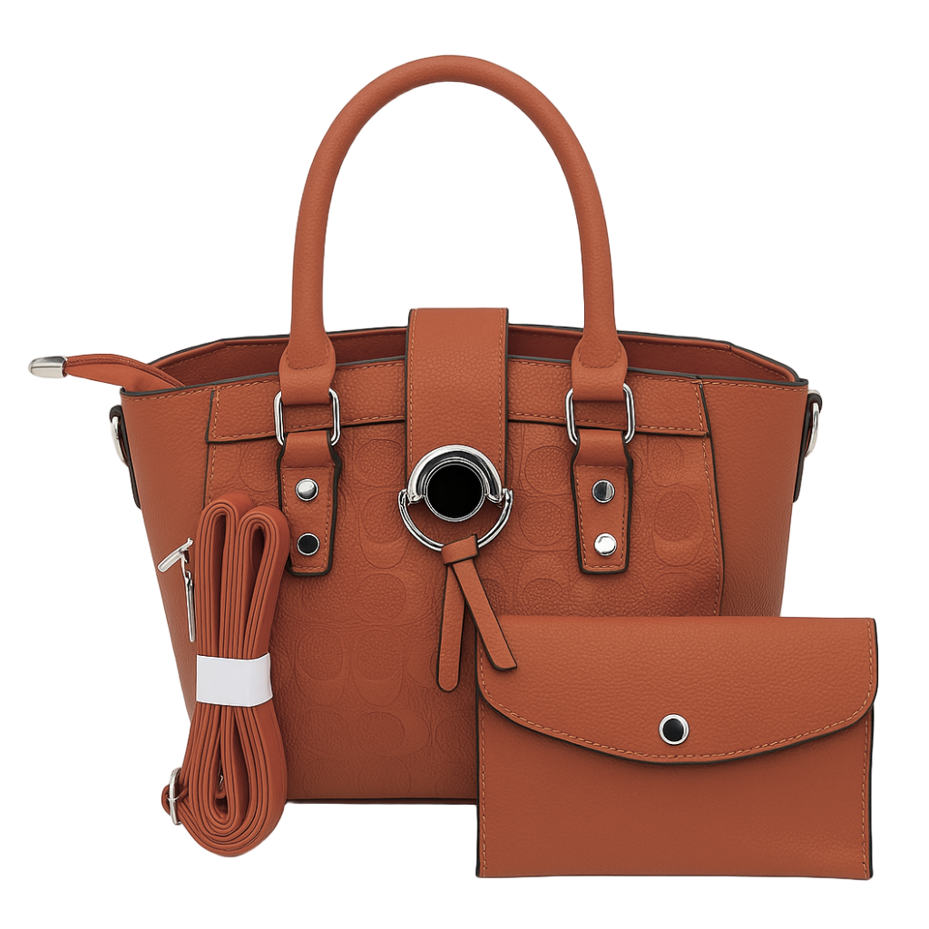 Premium 2-Piece Ladies Handbag Set – Tote, Sling, and Mini Pouch | Buy Online India