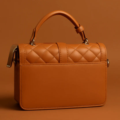 Premium Quilted Leather Handbag - Designer Crossbody Bag with Adjustable Strap